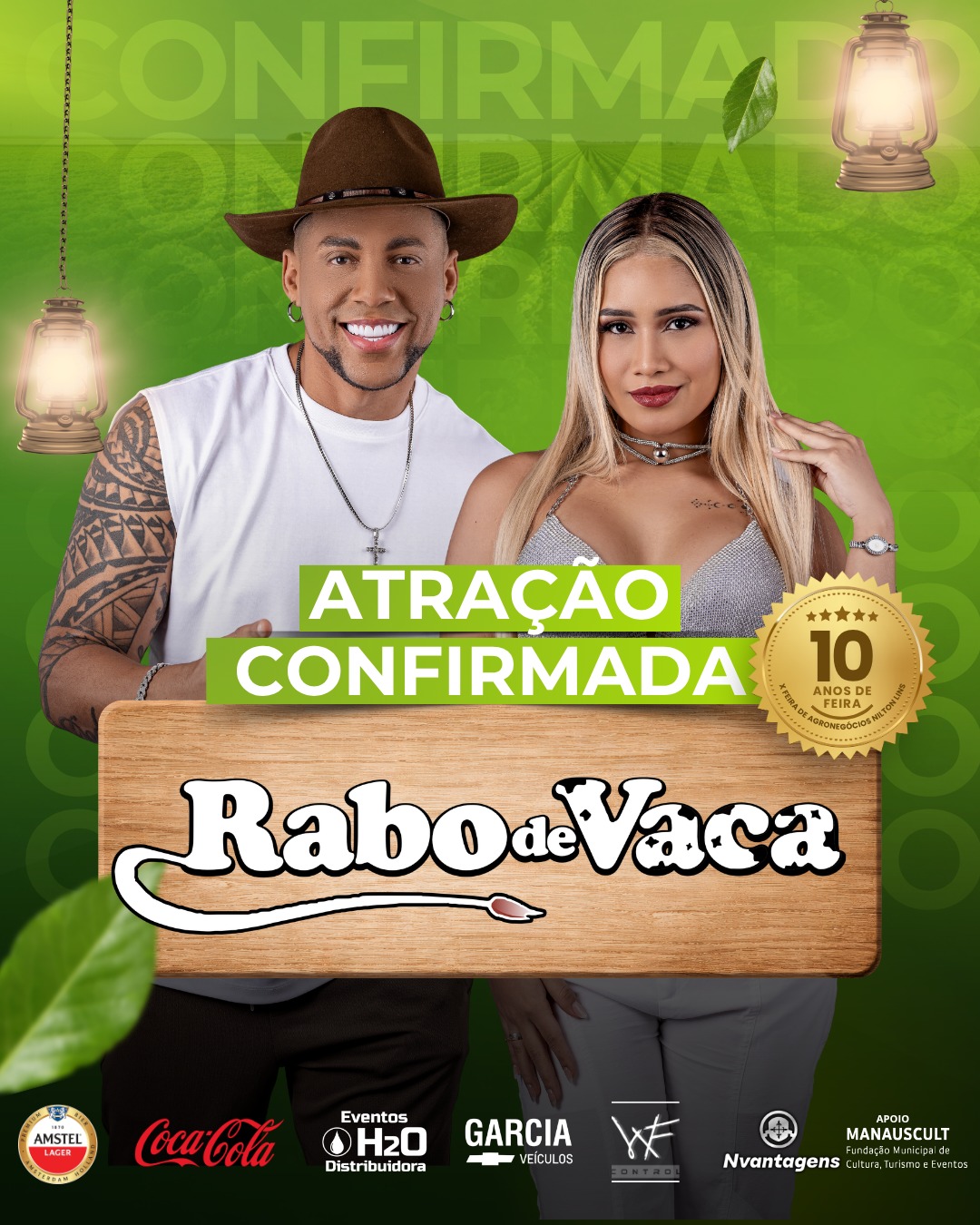 Rabo de Vaca, atração confirmada na X Feira de Agronegócios Nilton Lins